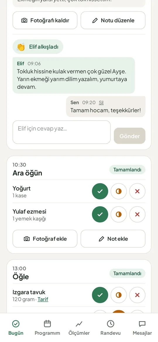 Diyetisyen öğüne alkış tepkisi bıraktı ve yorum yazdı